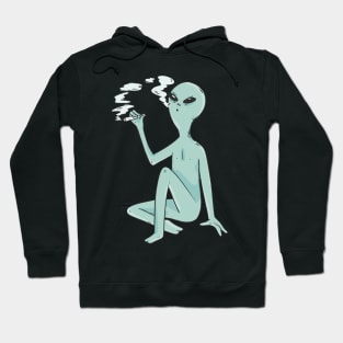 Alien smoking Hoodie